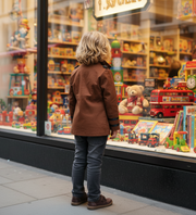 Kids vintage Military Style Cotton Jacket3-9Y Boys Formal Uniform Trench Coat