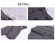 Baby Girl Woolen Party Dress 4-7Y vintage design Princess Mini Dress coat