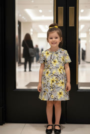 Girls Elegant Floral Party Dress 1-10Y Premium Cotton Lined Gown beautiful gifts