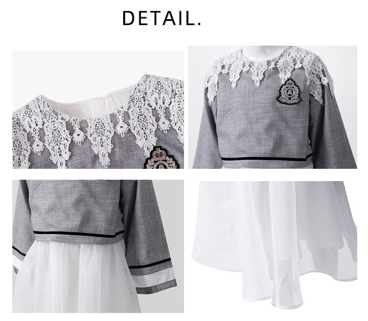 Girls Fashion Two-Piece Outfit – Loose Fit Top & Dress Set great bargin autumn