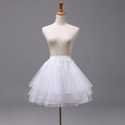 Girls White Petticoat Underskirt Short Skirt for Dress Outfit 3-10Y One size