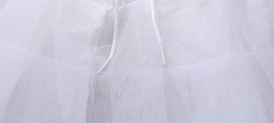 Girls White Petticoat Underskirt Short Skirt for Dress Outfit 3-10Y One size