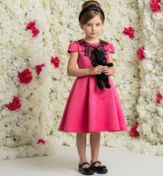 Girls Pink Princess birthday Party Dress – Flower Girl Style, Ages 3–9 Years