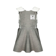 Girls Woolen Sleeveless Sporty Dress for winter/autumn Grey Velvet Ages 3-10