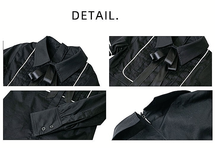 Girls Long Sleeve Cotton Blouse with Bow – Vintage Style Shirt Top