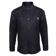 Boys Black Cotton Long Sleeve Shirt – Lightweight & Stylish Top for Ages 3-7 Yea