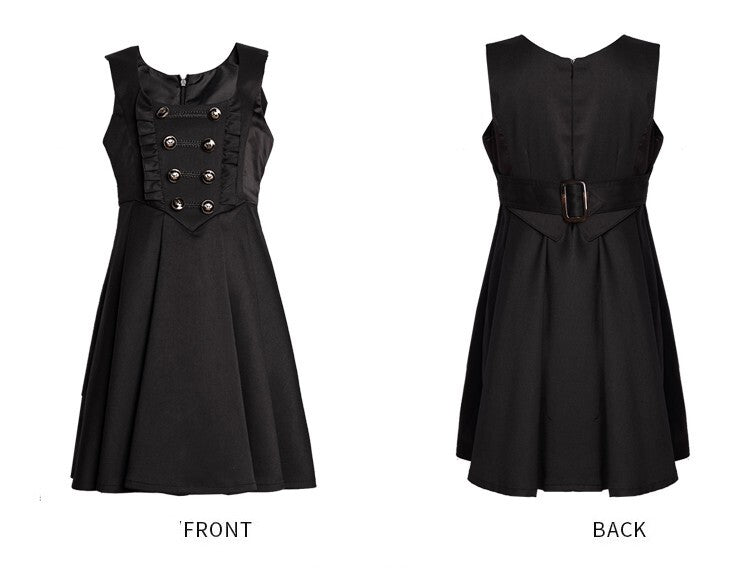 Girls Black Sleeveless Swing Dress 4-5Y for wedding festival  Party Dress Kids