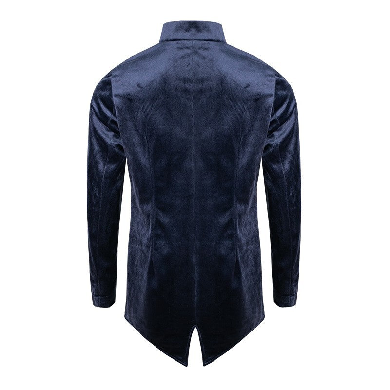 Boys Navy Velvet Tuxedo Blazer 3-4-5-6-7Y  Slim Fit Elegant Party holiday Jacket