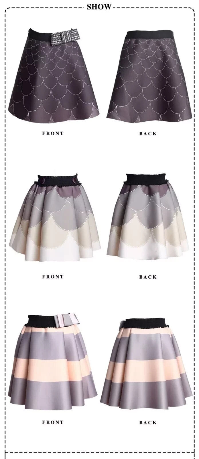 Girls Versatile Scuba Knit Skirt party wear Stylish Patterns 3–12 Ys XMAS gift