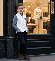 Boys Velvet Blazer Stylish Casual Short Jacket for Kids Toddler 3–7 Years Autumn