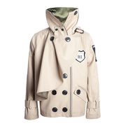 Boys' Cotton Velvet Double-Breasted Trench Coat – Short Wind Jacket 3-7Y