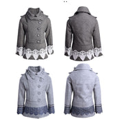 Girls WOOL Coat 3-4-5y Cute Baby Doll Style thick warm woolen jacket festivel