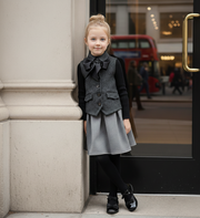 Girls Fairytale Wool Waistcoat with Bowtie 3-10Y  Cosplay Vest Costume festival