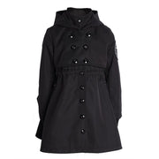 Girls Autumn/spring 2025 Cotton Trench Dress Windproof Black/green Coat 3-7Y kid