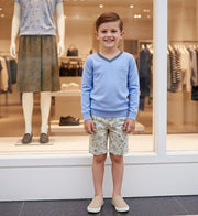 Boys' V-Neck long sleeves T-Shirt Soft Stretchy Casual Comfy Top easy match XMAS