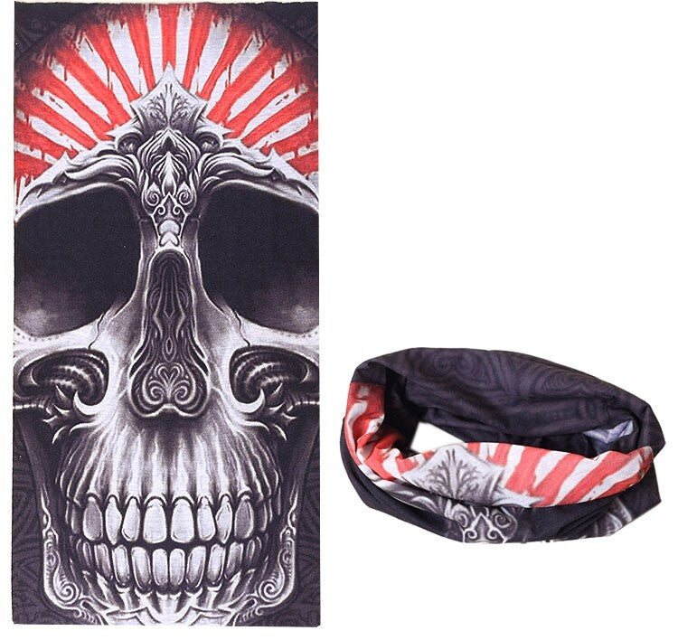 Neck Tube Scarf – Printed Face Warmer Snood for Biker Cycling Snood Warmer Banda