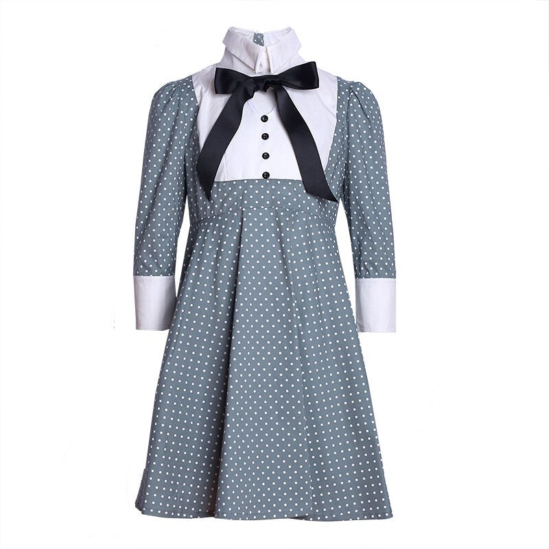 Girls Vintage Black Swing Dress 3-4-5 Y A-Line Dress festival  wear High Quality