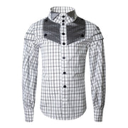 boys Vintage Cotton Long Sleeve Shirt Classic Style Top for Kids 3-14 Y party