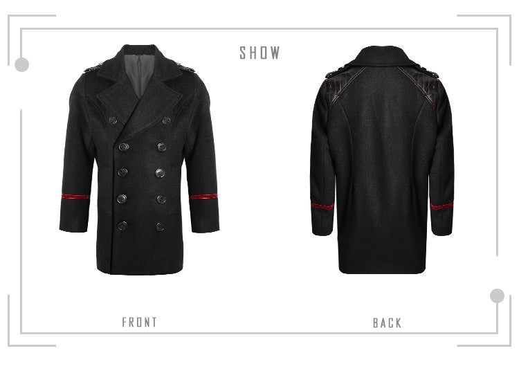 Boys Military Style Woolen Jacket  Smart 2025 winter Casual Cashmere Coat 3-9Y