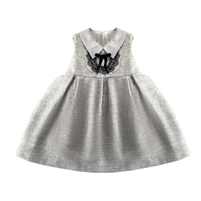 Baby Girl autumn/winter Woolen Dress 2-3-4Y Sleeveless super cute warm elegant