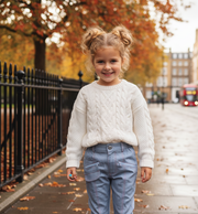 Girls Stretchy Denim Jeans Light Blue Skinny Fit Soft Casual Pants for Kids 4–9Y