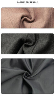 Girls Vintage Wool Winter Coat autumn 3-4-5-6-7-8-9Y  Thick Warm Long Overcoat