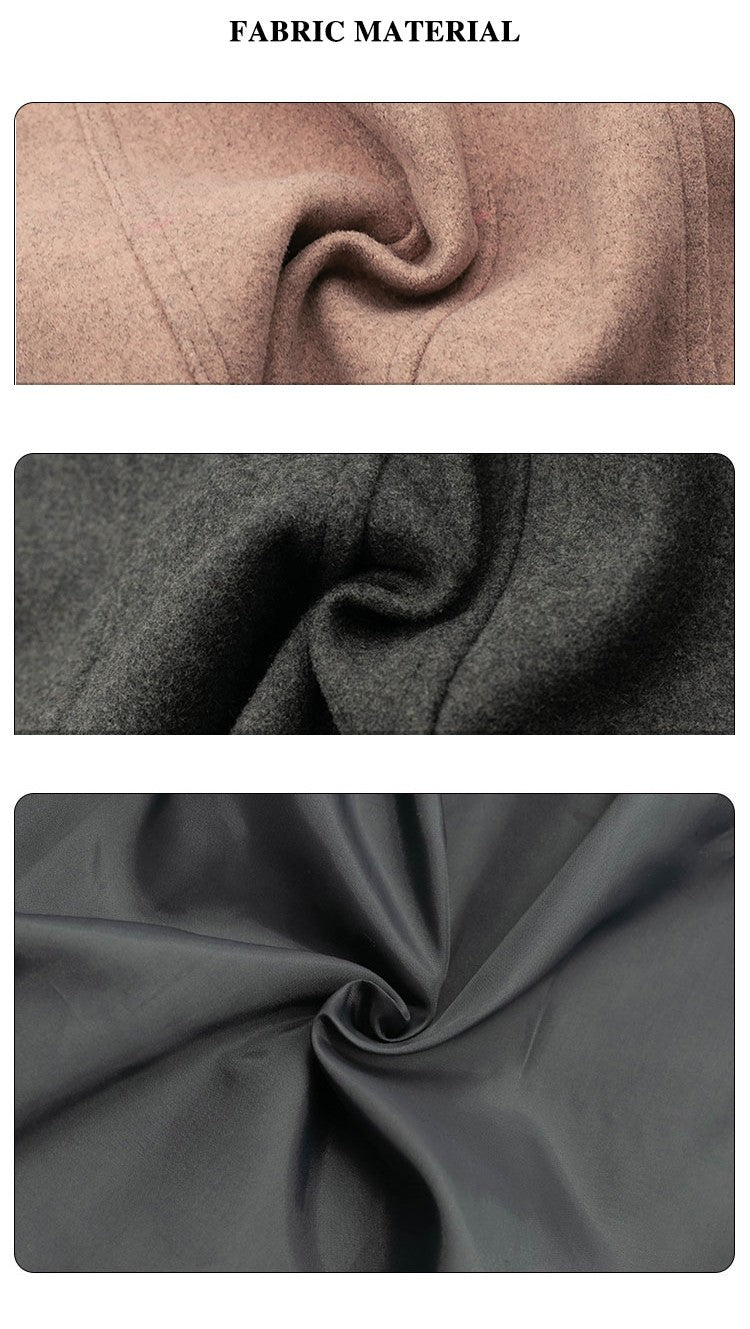 Girls Vintage Wool Winter Coat autumn 3-4-5-6-7-8-9Y  Thick Warm Long Overcoat