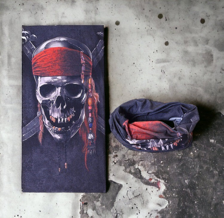 Neck Tube Scarf – Printed Face Warmer Snood for Biker Cycling Snood Warmer Banda