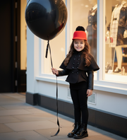 Girls winter/autumn Black Wool Cape Coat 3-4Y Cute Baby Doll Style warm top