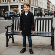 Boys Military Style Woolen Jacket  Smart 2025 winter Casual Cashmere Coat 3-9Y