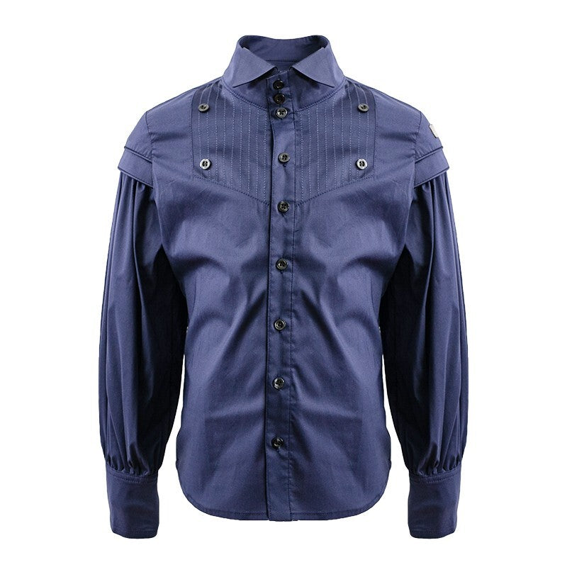 boys Vintage Cotton Long Sleeve Shirt Classic Style Top for Kids 3-14 Y party