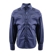 boys Vintage Cotton Long Sleeve Shirt Classic Style Top for Kids 3-14 Y party