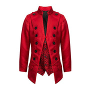 Boys Slim Fit Velvet Blazer 3-14Y False Two-Piece party Dinner Jacket Party Suit