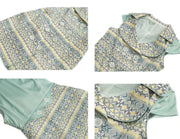 Girl's Summer Floral Cotton Dress beautiful long dresses vintage princess 3-10Y