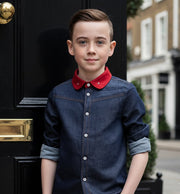 Boys Long Sleeve Cotton Shirt  Casual & Comfortable Top for Kids Ages 6–12Y gift