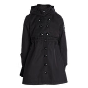 Girls Autumn/spring 2025 Cotton Trench Dress Windproof Black/green Coat 3-7Y kid