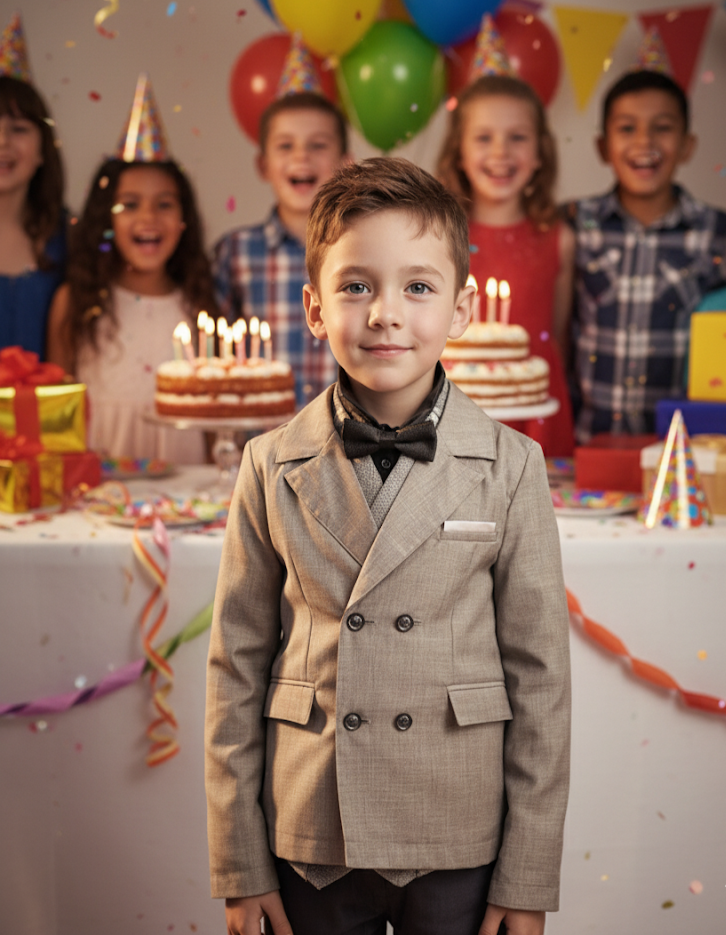 Boy Formal Blazer Smart Suit Kids Junior Senior School Jacket3-4-5-6-7-8-9-10-12