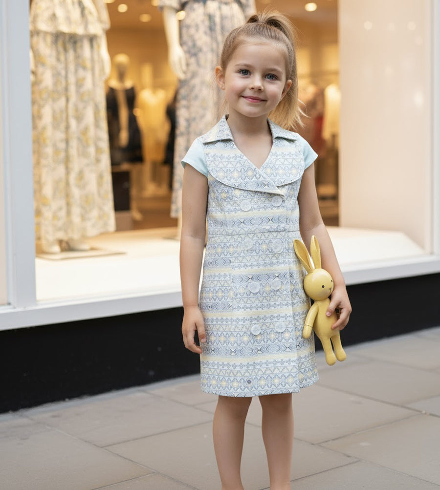 Girl's Summer Floral Cotton Dress beautiful long dresses vintage princess 3-10Y