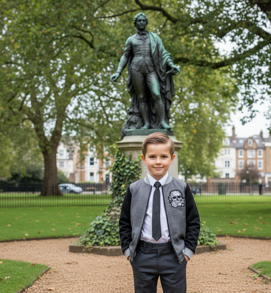 Boys Cotton Jacket Autumn Coat Stylish Casual Outerwear for Kids 3-7 Y Toddler