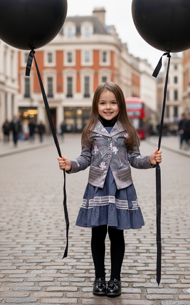 Girls Velvet Blazer 3-4-5-6-7-8-9ys Silver Grey floral Jacket with Lace Collar