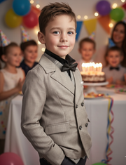 Boy Formal Blazer Smart Suit Kids Junior Senior School Jacket3-4-5-6-7-8-9-10-12