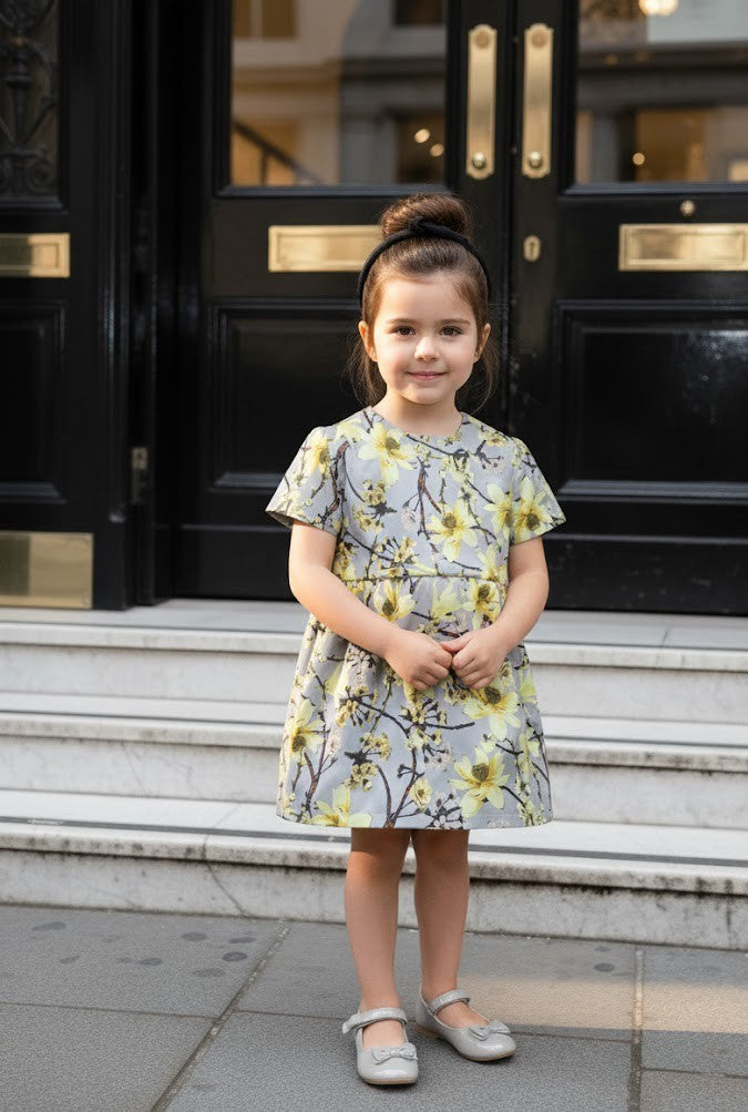 Girls Elegant Floral Party Dress 1-10Y Premium Cotton Lined Gown beautiful gifts