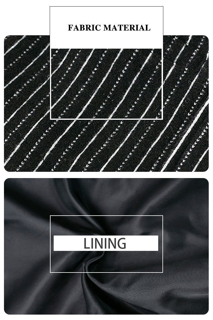 Boys Black Wool/cashmere  Blazer 3-9Y Vintage Style Winter warm Jacket for Kids