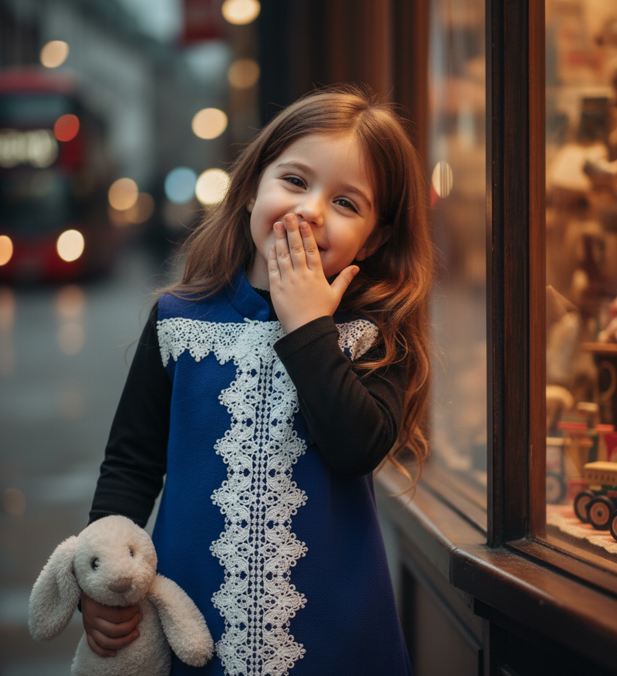 Girls Sleeveless Woolen winter Party Dress 3-7Y Baby Doll Princess 2025 vintage