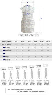 Girl's Summer Floral Cotton Dress beautiful long dresses vintage princess 3-10Y