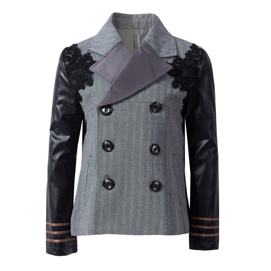 Boys Vintage Lace casual Blazer 4-14Y Junior Smart Uniform Jacket kids teenagers