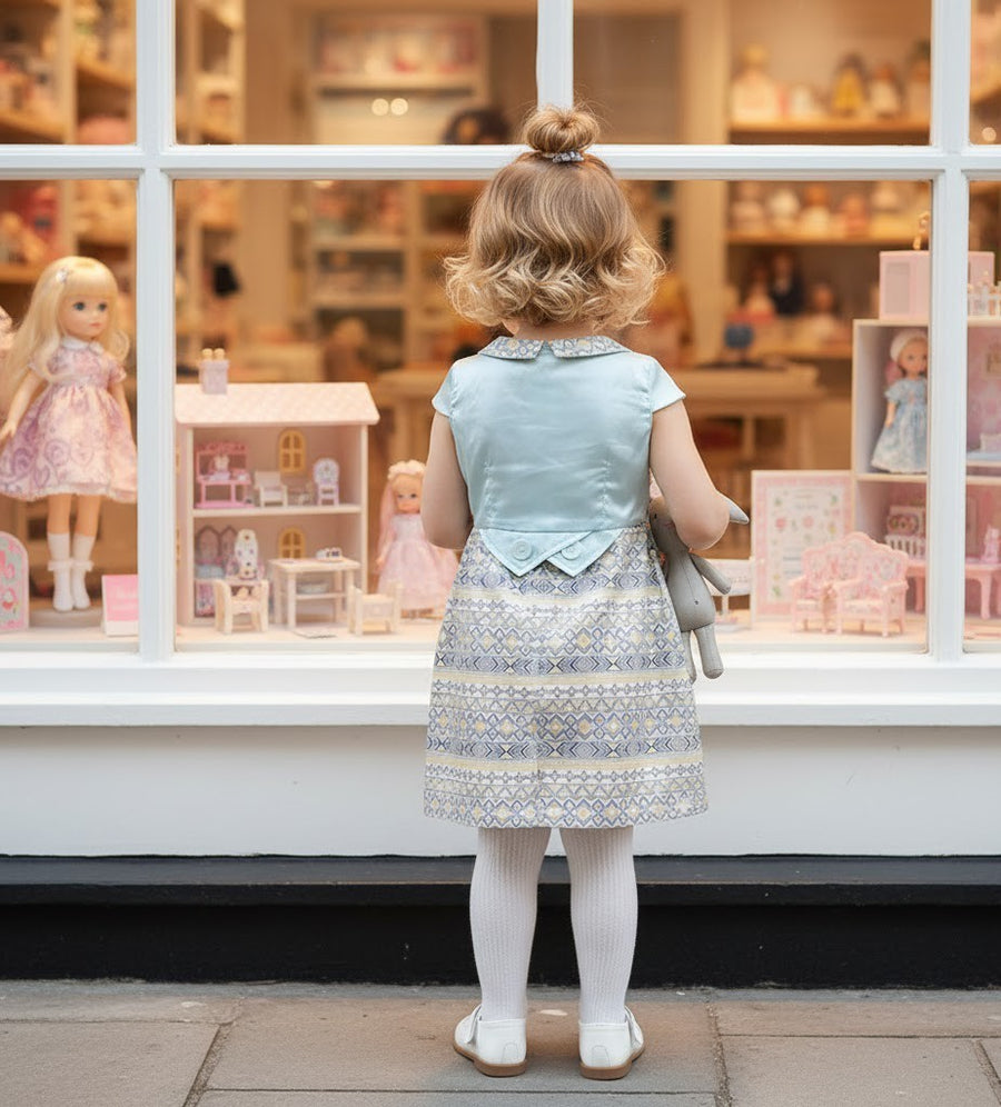 Girl's Summer Floral Cotton Dress beautiful long dresses vintage princess 3-10Y