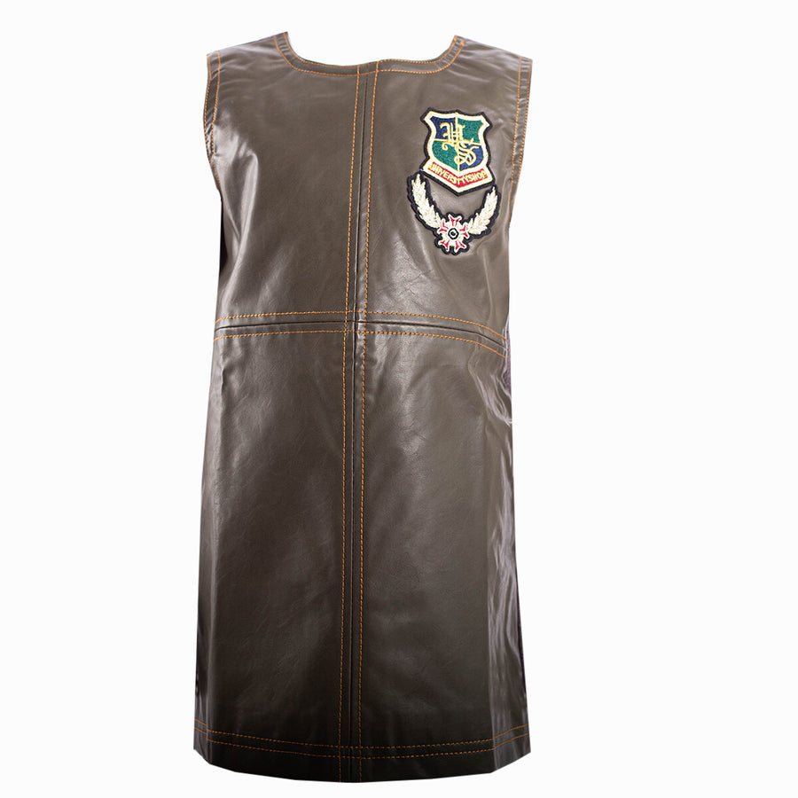 Girls PU Leather Dress 2-3-4-5-6-7Y Casual winter Mini Skirt Style festival wear