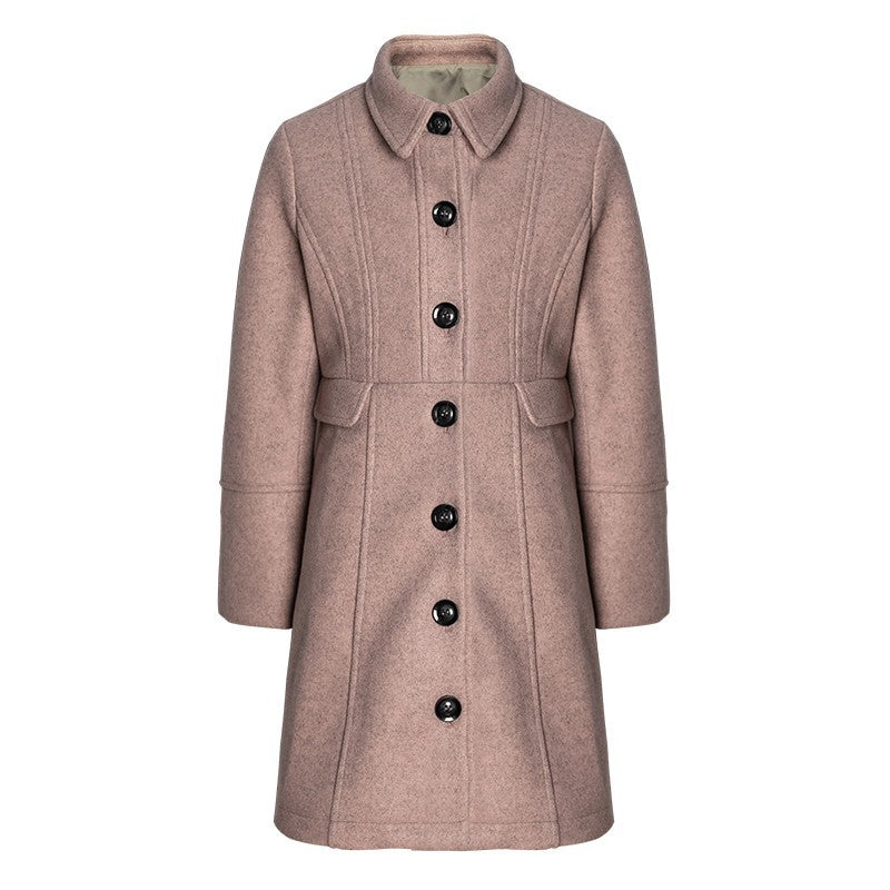 Girls Vintage Wool Winter Coat autumn 3-4-5-6-7-8-9Y  Thick Warm Long Overcoat