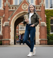 Girls' Cotton Trench Coat 4-14Y short Windproof Jacket vintage toddler teenager